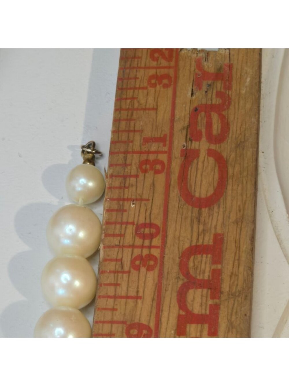 Vintage Cadoro Faux Pearl Tassel Necklace Bold Flapper Statement Jewelry 31 Inch - Picture 12 of 14
